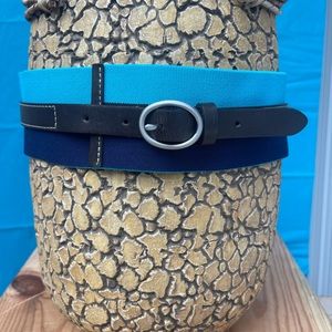 Belt Elastic,stretchable Navy blue/Turquoise